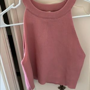 pink halter top cami